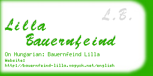 lilla bauernfeind business card